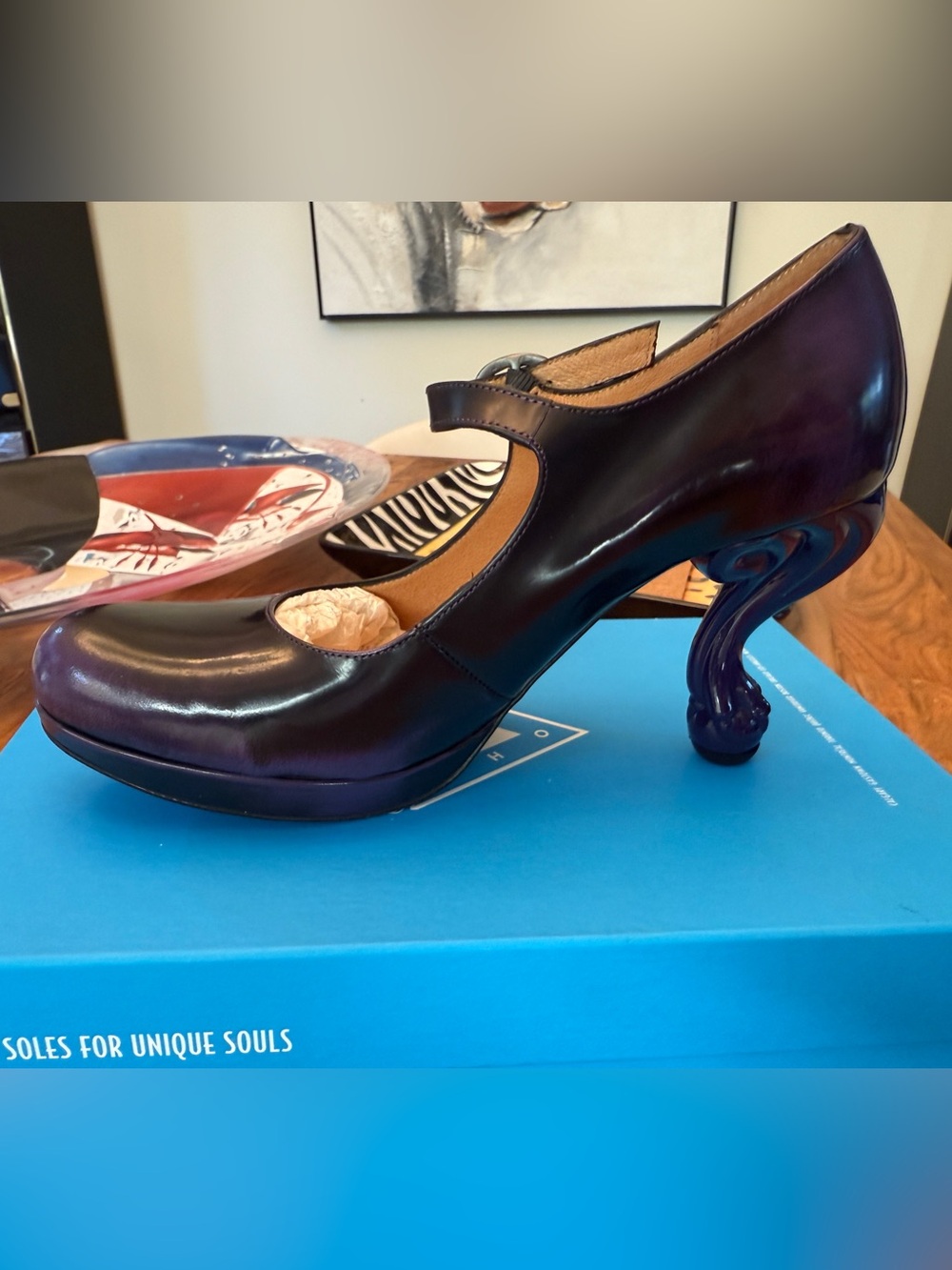 John Fluevog Elizabeth Queen Transcendent in Purple - Picture 4 of 13